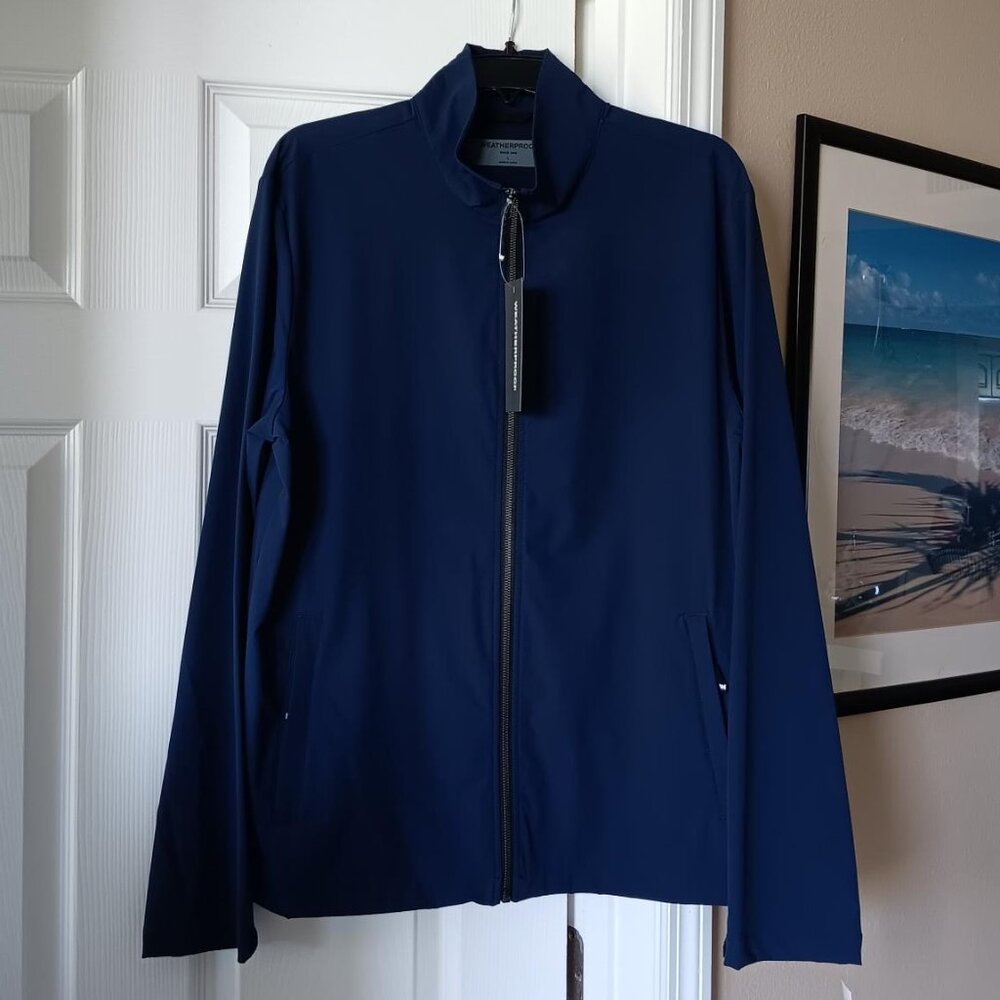 WEATHERPROOF Mens Jacket Navy Blue Size Large NEW